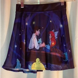 Little Mermaid Disney Skater Skirt Size Girls Small Ariel Kiss